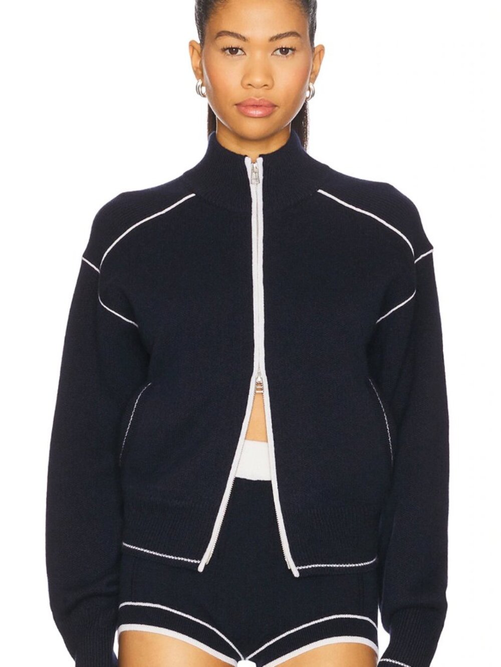 NWOT Guest In Residence Cashmere Track Jacket Sz M